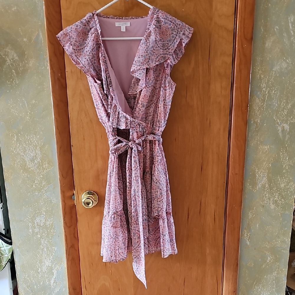 LC Lauren Conrad Pink Floral Dress